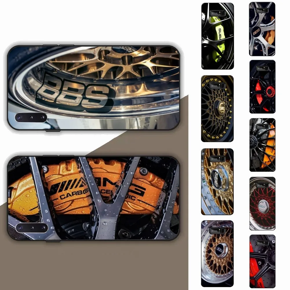 Bbs Car Rim Wheel Hub Custodia Per Telefono Per Samsung Note 8 9 10 20 Pro Plus Lite M 10 11 20 30 21 31 51 A 21 22 42 02 03