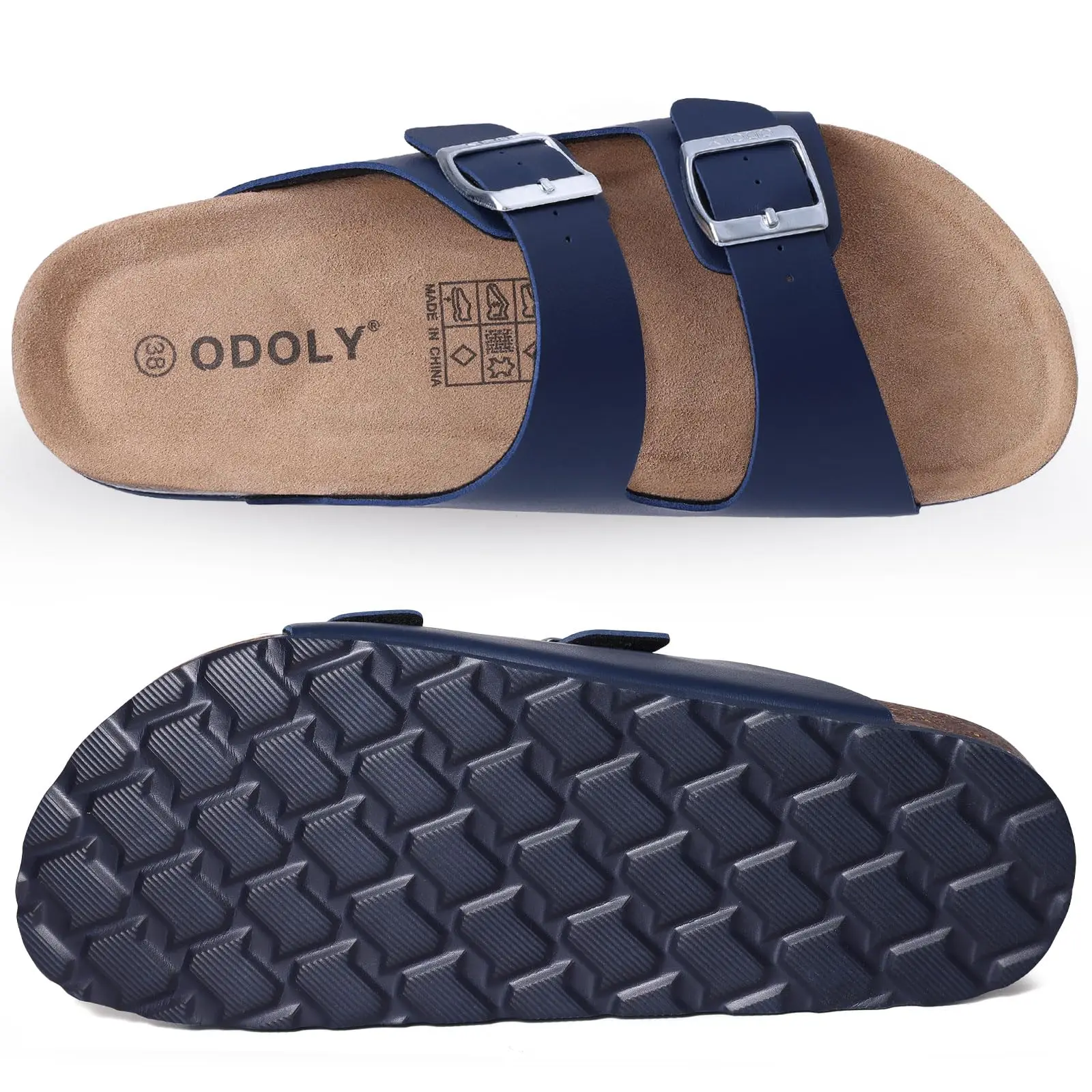 Cork Footbed Slide Sandal for Women and Men Summer Beach