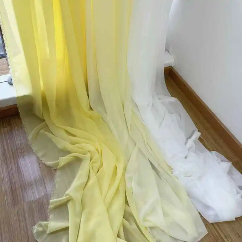 Elegant White Ivory Chiffon Fabric - Luxurious Georgette for Bridal Veils, Wedding Decor, and DIY Creations