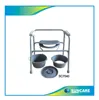 suncare Extra -Wide Bariatric  height adjustable Commode chair with bucker 2