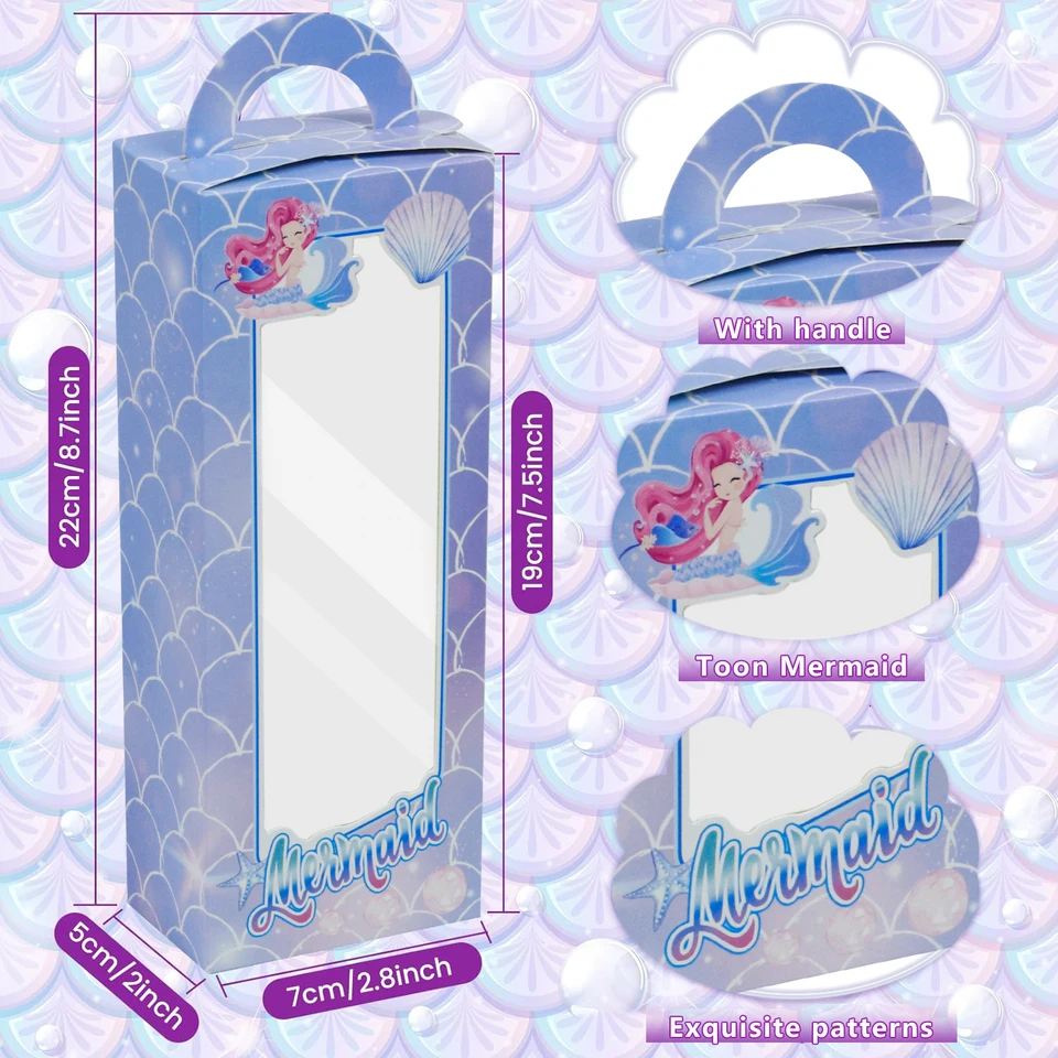 10pz Blu Scatole per Bomboniere, Blu Scatole Regalo per Bambole Sacchetti Regalo Ragazza scatole di Caramelle Addio al Nubilato Scatole per Feste di Compleanno Forniture per Ragazze Donne