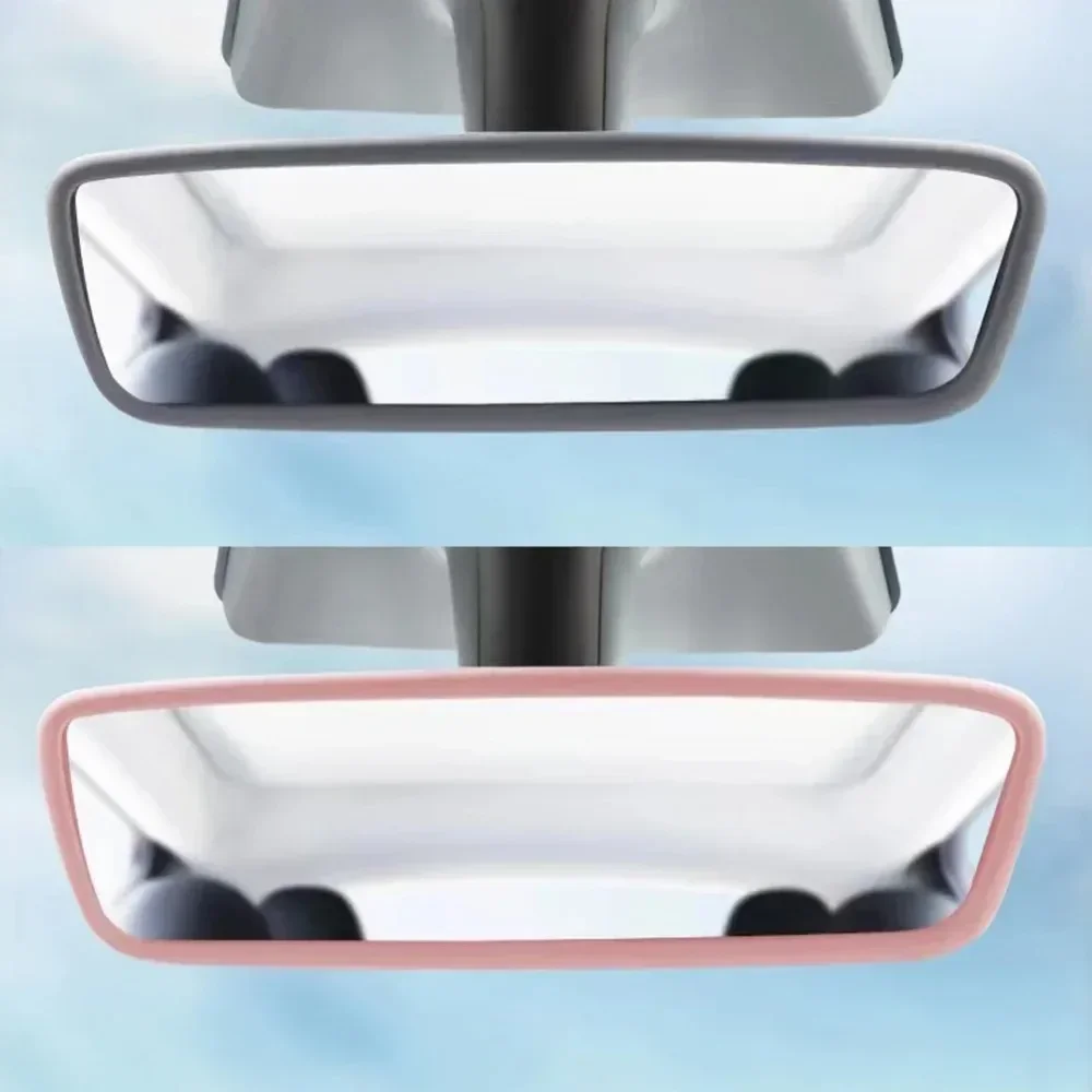 For Tesla Model 3 Y Interior Accessories Rearview Mirror Protector Trim Silicone Decor Frame Protection Strip