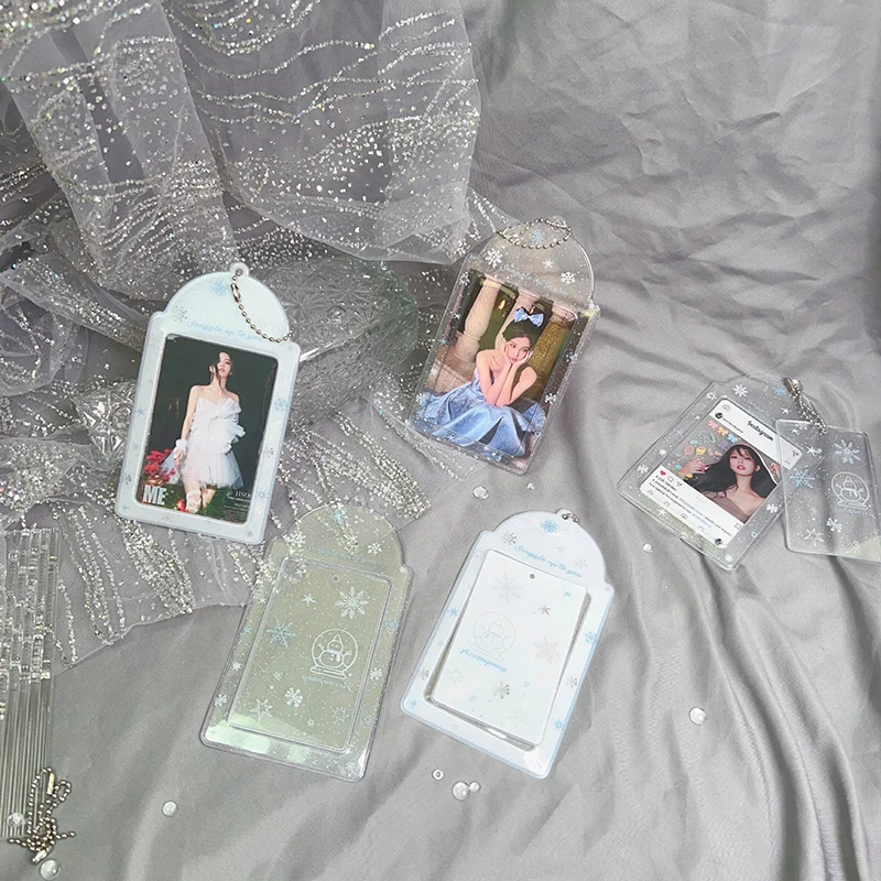 

Прозрачная блестящая Милая 3-дюймовая фотография, фотография, Искусственная Девушка, сердце, карта памяти, защитная подвеска