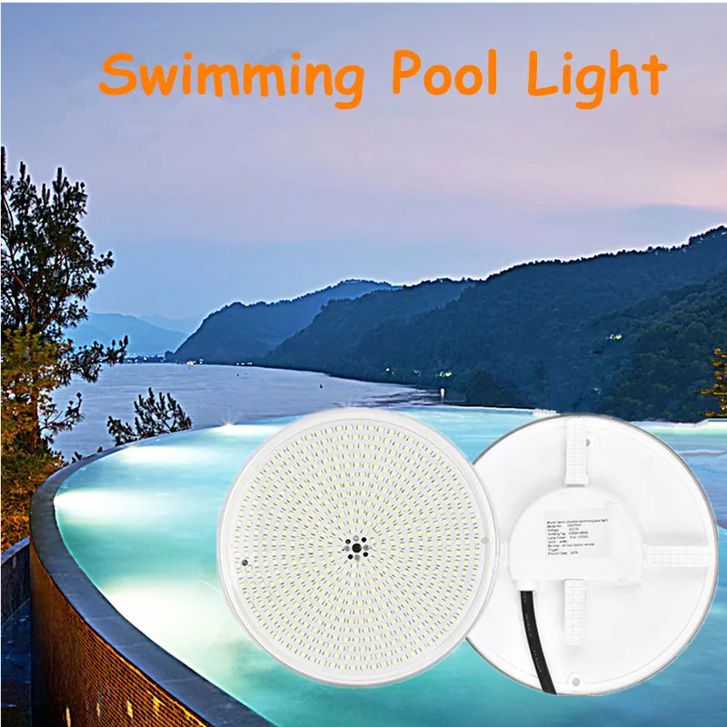 Garden Villa Swimming Pool Light Framed Pool Lamp Pool Accessories Rgb Pond Fountain Lighing Submersible Lights AC 12V 18W 35W