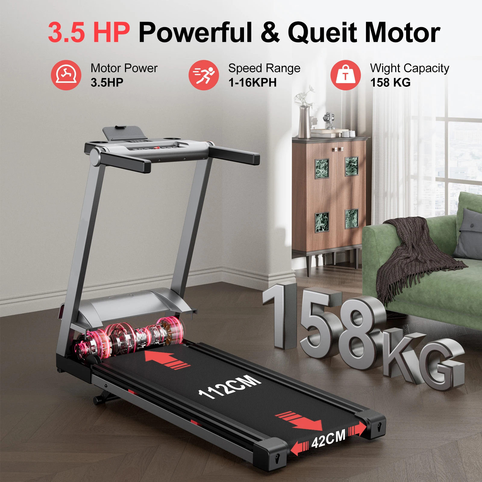 Foldable Smart Home Treadmill 5