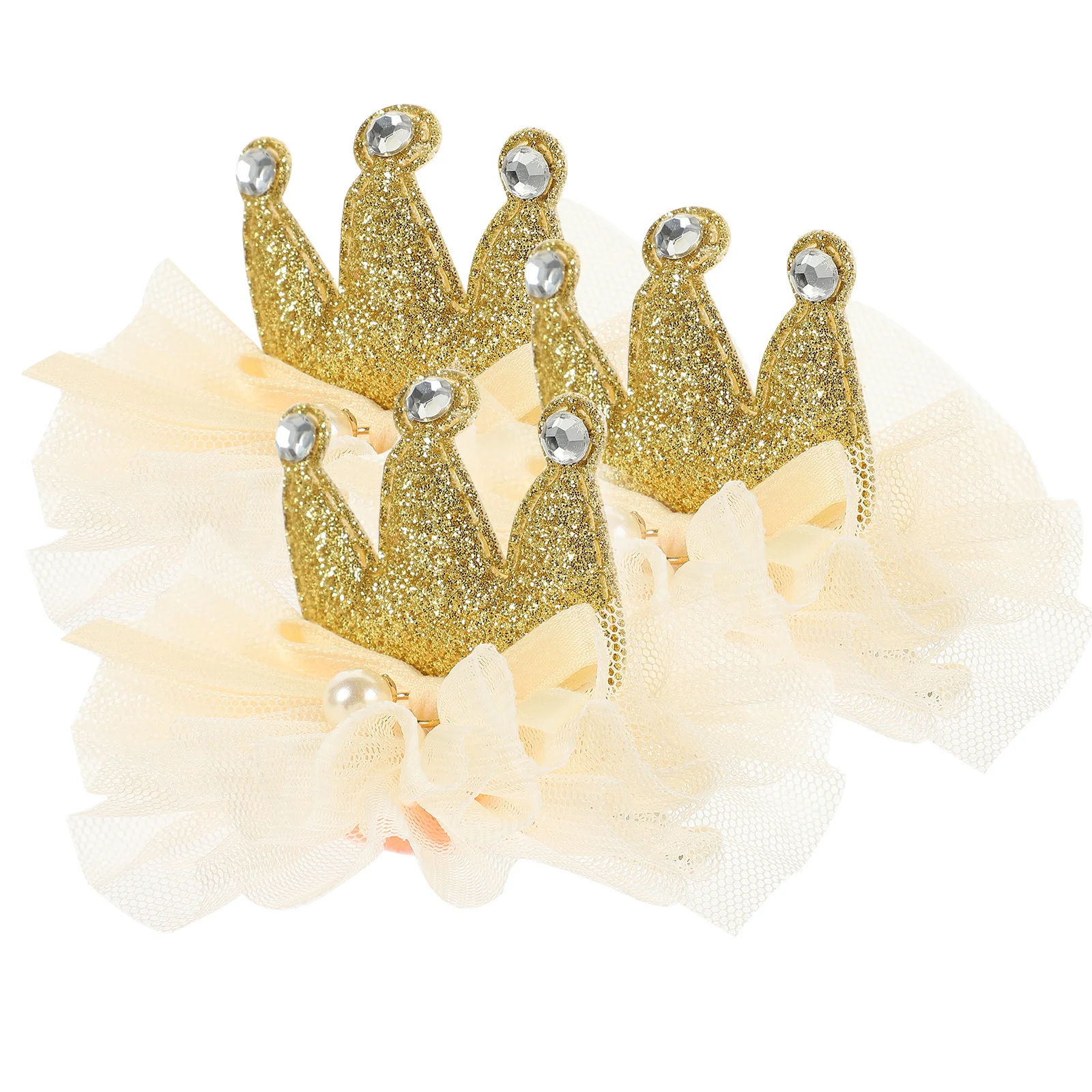 

3pcs Girl Crown Hair Pin Hair Clip Baby Hair Accessory for Birthday Christmas Festival