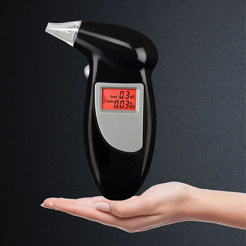 Breath Alcohol Tester Birds Beak Vehicle Breathalyzer Blowing Digital Display Detector Vehicle Portable Drink-driving Breathalyzer