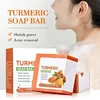Hand Made Turmeric Soap Body Cleaning Lightening Dark Underarm Leg Body Cleansers Brightening Face Soap Tender Skin Care Beauty 4
