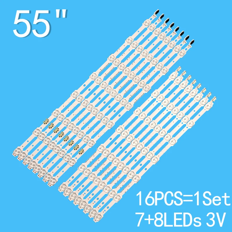 Светодиодная лента для подсветки для Samsung 55 дюймов, лампа для Samsung UE55HU7200U UE55HU7100S UE55HU7205U UN55HU7200 680 мм 100 светодиодная лента для подсветки для samsung 55 tv ua55d6600 bn64 01664a ua55d6000 ua55d6400 2011svs55