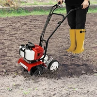 Gas Powered Mini Tiller Cultivator Effortless Garden Tools for Turn Soil and Open Furrows 2