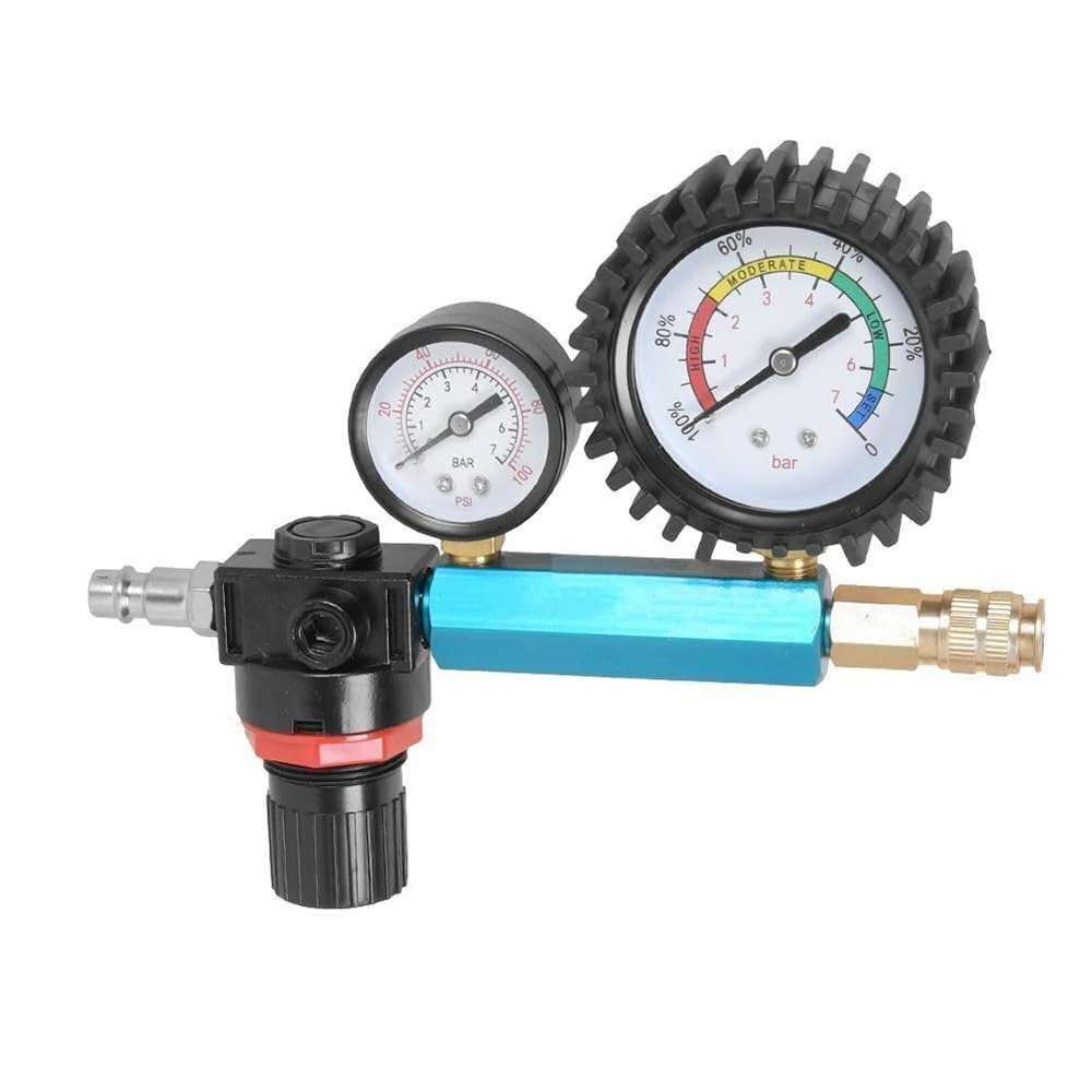 Podofo 46-teiliger Kompressionsprüfer Motor-Druckverlusttester mit Doppelmanometer für HDi TDCi Pumpen-Düsen (PD) Diesel- und Benzinmotoren – Detail 4