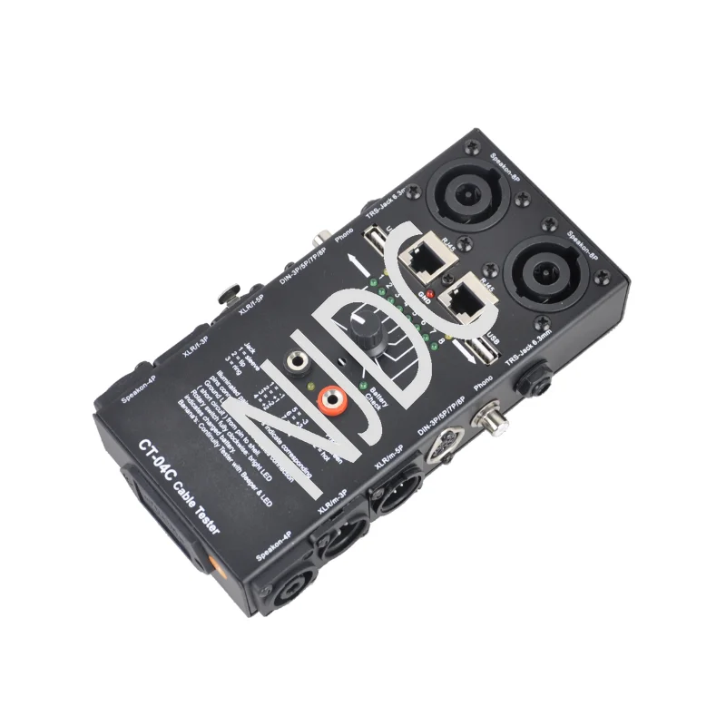 

CT-04C CT-04F Pro Audio Network Multi Function XLR Mic DMX RJ45 Cable Tester