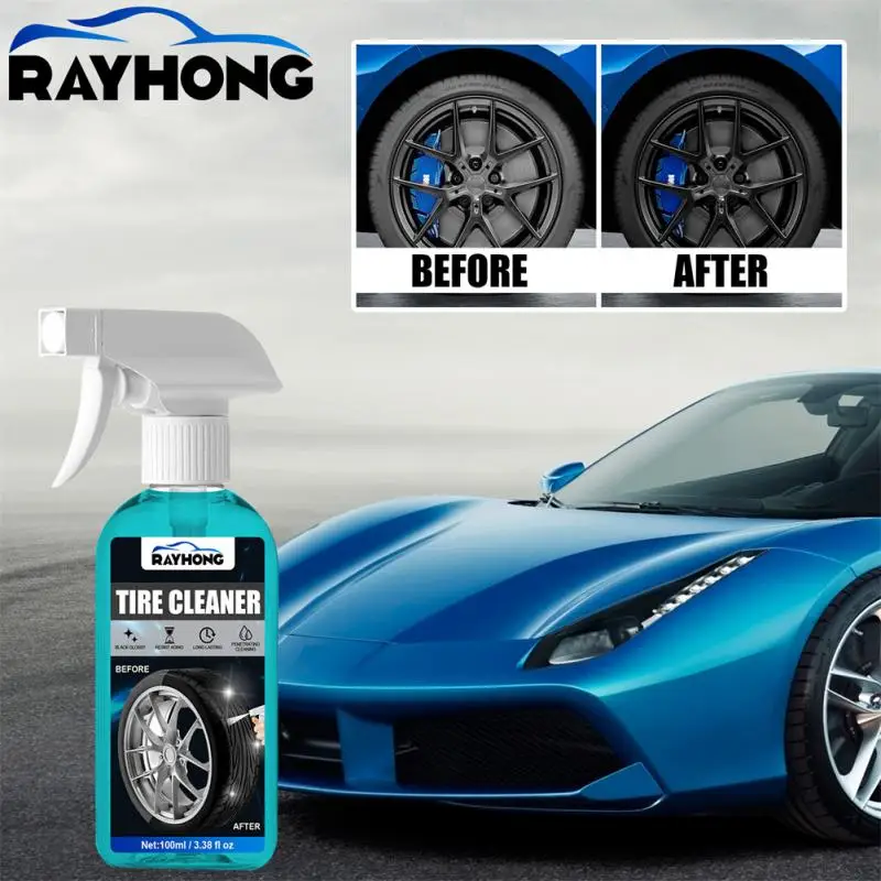 Tire Rim Cleaning Tool Universal Wheel Cleaner 100ml Portable Tire Retreading Spray