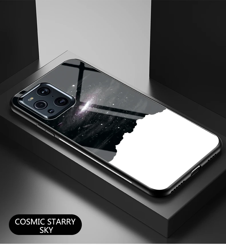Étui en verre Find X5 Pro DECLAREYAO Coque de luxe ultra fine en verre trempé pour OPPO Find X X3 X2 Neo X5 X3 Lit_voghion.com