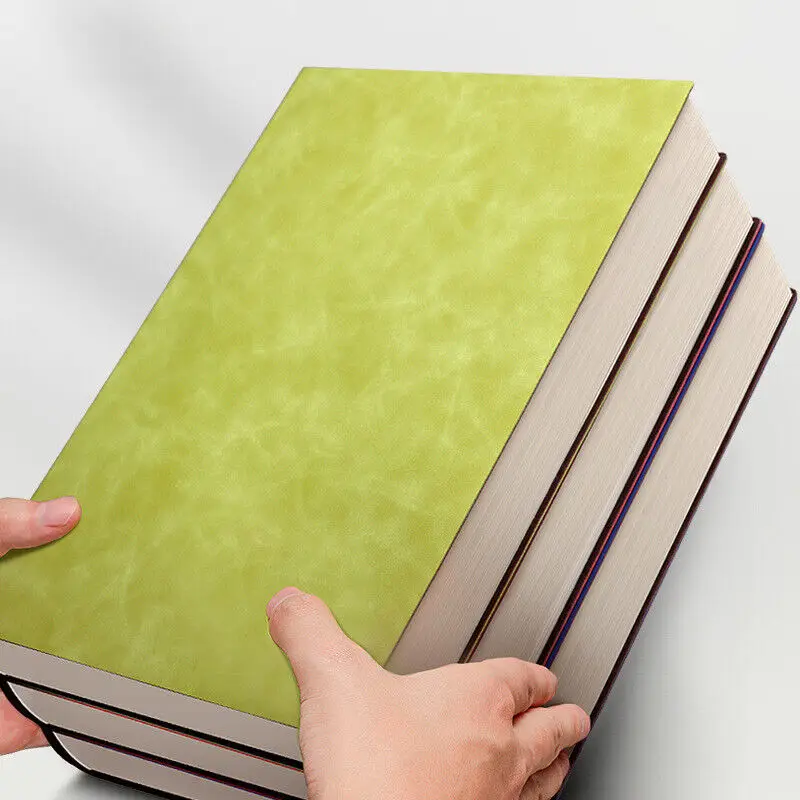 Large A4 Notebook Exercise Book Soft PU Leather Horizontal Line Diary Stationery Meeting Record Book Office Diary Sketchbook schedule notebook notebook diary journal notebook diary