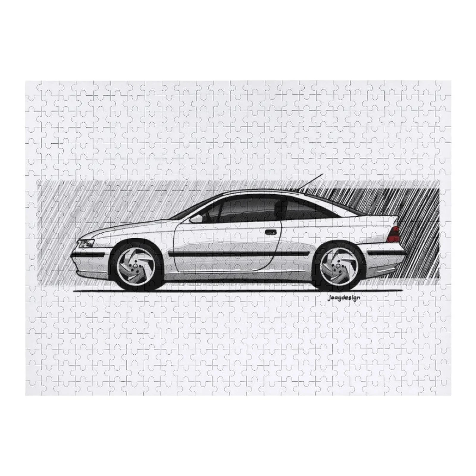 My drawing of the beautiful German coupe (transparent) Jigsaw Puzzle Anime Baby Wooden Customized Picture Photo Puzzle
