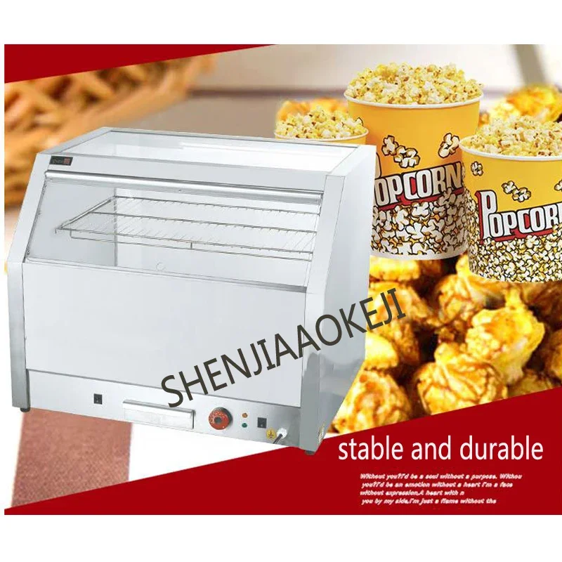 Popcorn HO-828 Warming and Heating Machine Popcorn Warmer Incubator Display Cabinet 220V 2000W