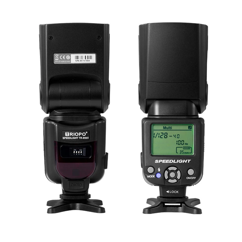 Flash TRIOPO TR-960II - Flash Professionnel Haute Puissance Pour Appareil Photo - Guide 54, Retour 2.9s