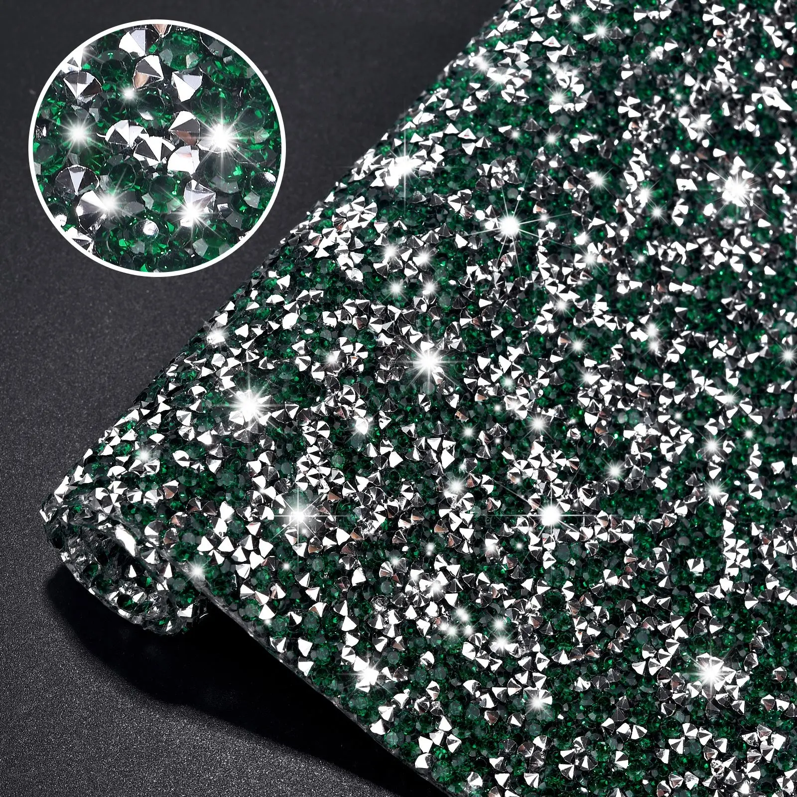 Crystal Diamond Mesh Lint Roll, 3 cm Breedte, 1 Yard Lengte, voor