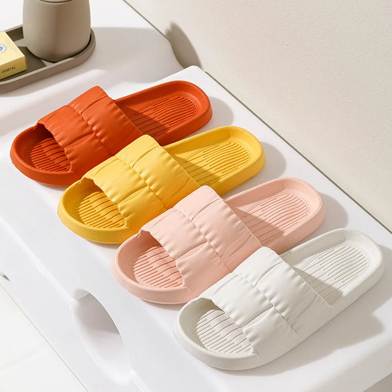 2024 Men Women Soft Sole Cloud Slippers Thick Platform Indoor Outdoor Beach Sandals Summer EVA Non Slip Flip Flops 4