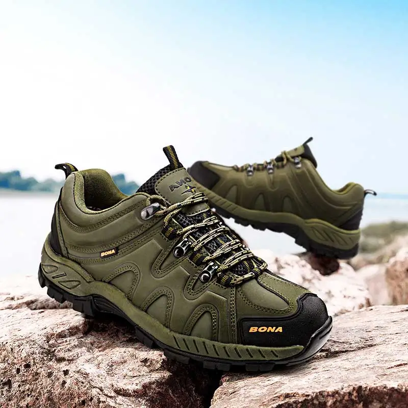 Hiking Shoes Men Hiking Shoes Lace Up Outdoor Jogging Trekking Sneakers