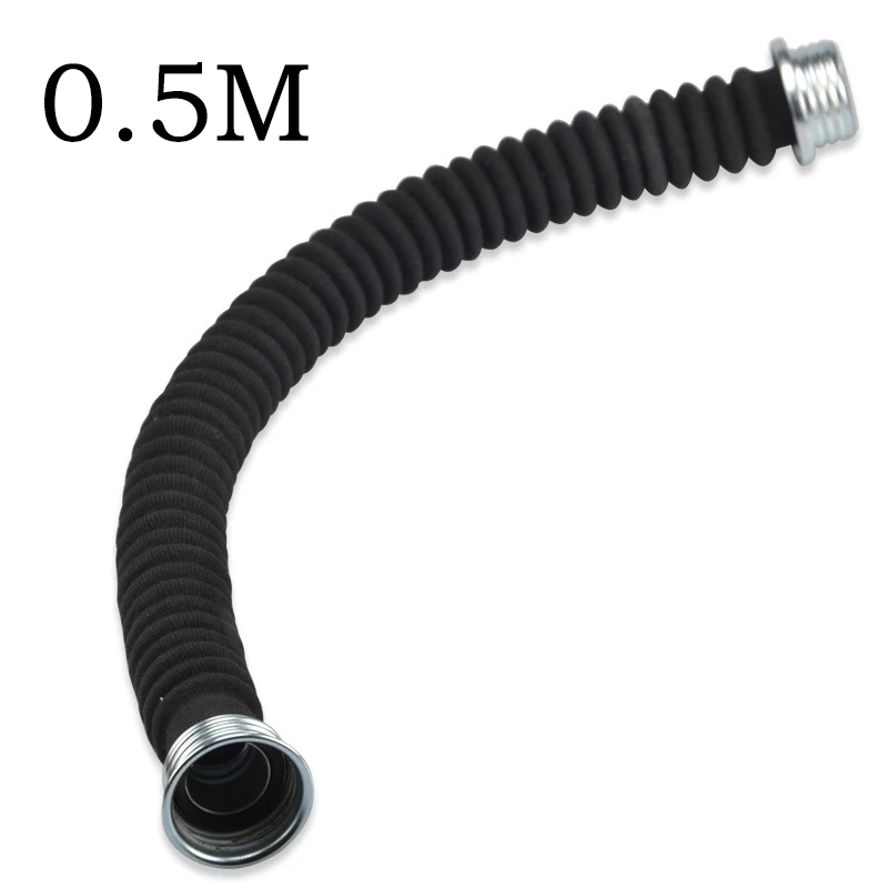 0.5m 1m 5m 10m 40MM Black Interface Gas Mask Snorkel Wear Resistant Anti-aging Filter Connecting Pipe gas mask,gas mask filter,respirator filter,respirator accessory