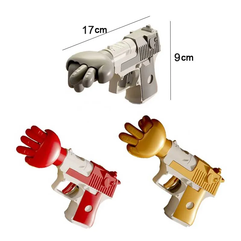 Toy Gun Finger-Guessing Game Scissors Stone Cloth Parent-Child Interaction Decompression Fun Gift Kids Adult Plastic Pistol Toys 6