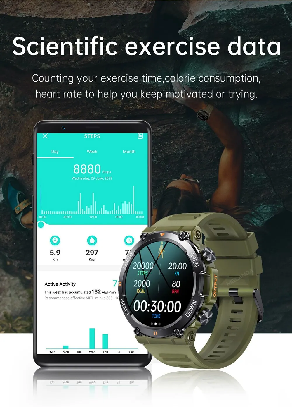 Melanda 1,39 Cal HD połączenie Bluetooth inteligentny zegarek mężczyźni sport tracker fitness pulsometr 400mAh Smartwatch dla androida iOS K56