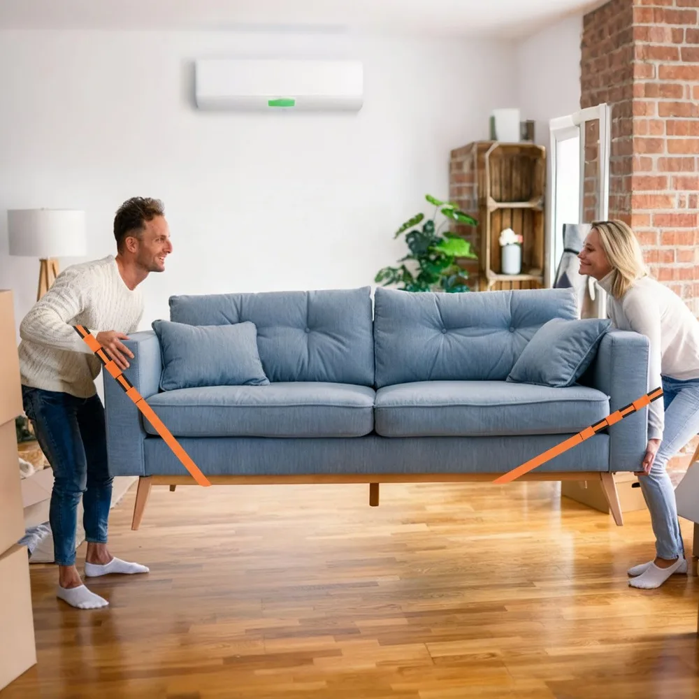 Heavy-Duty Reusable Moving Straps for Furniture and Appliance Transport