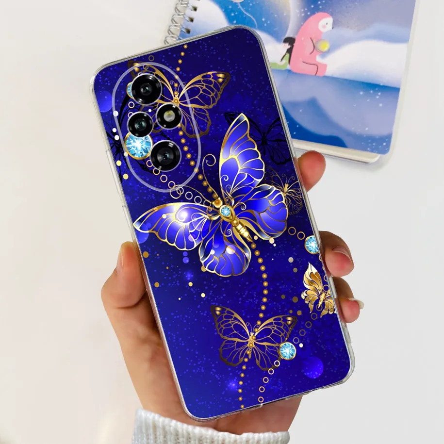 Clear Tulip Flower Soft Silicone Phone Case - Fashionable Protective Cover
