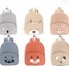 Korean Canvas Kids Backpack Corduroy Children's Handbags for Girl Kindergarten Boy Schoolbag Cartoon Bear Fox Toddler Bag 2024 1