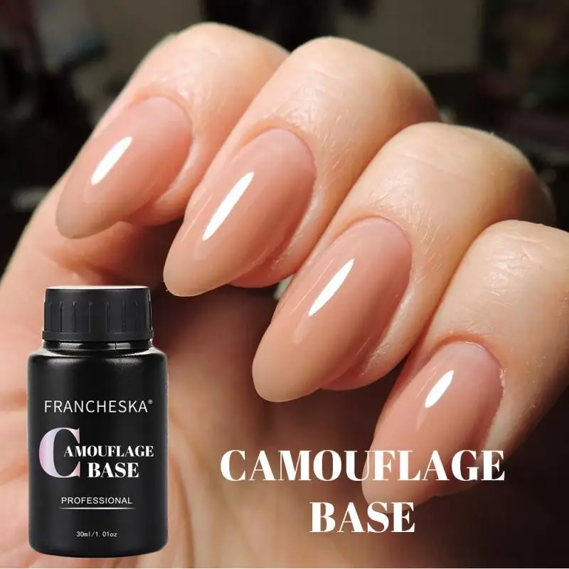 

30ml Rubber Base Gel 2 in 1 Glitter Camouflage Base Gel Nail Polish Base Gel UV Gel Nail Polish New 11 Color Nail Gel UV LED Gel