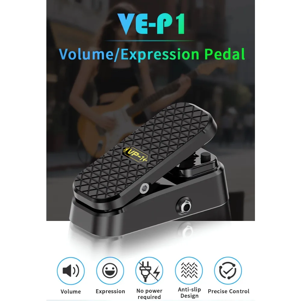 VP-1 Pedal Volume/Expression 2-in-1 Pedal No Power Supply Required
