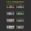 1/64 Vehicle Model Display Case Display Stand with Parking Lot Scene with LED Lights for Sports Car Model Collectors Toy Cars 1