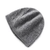 100% Wool Knitted Hat for Women Winter Autumn Fashion Elastic Ear Protect Soft Warm Cashmere Beanies Solid  Ski Cap Skullies 3