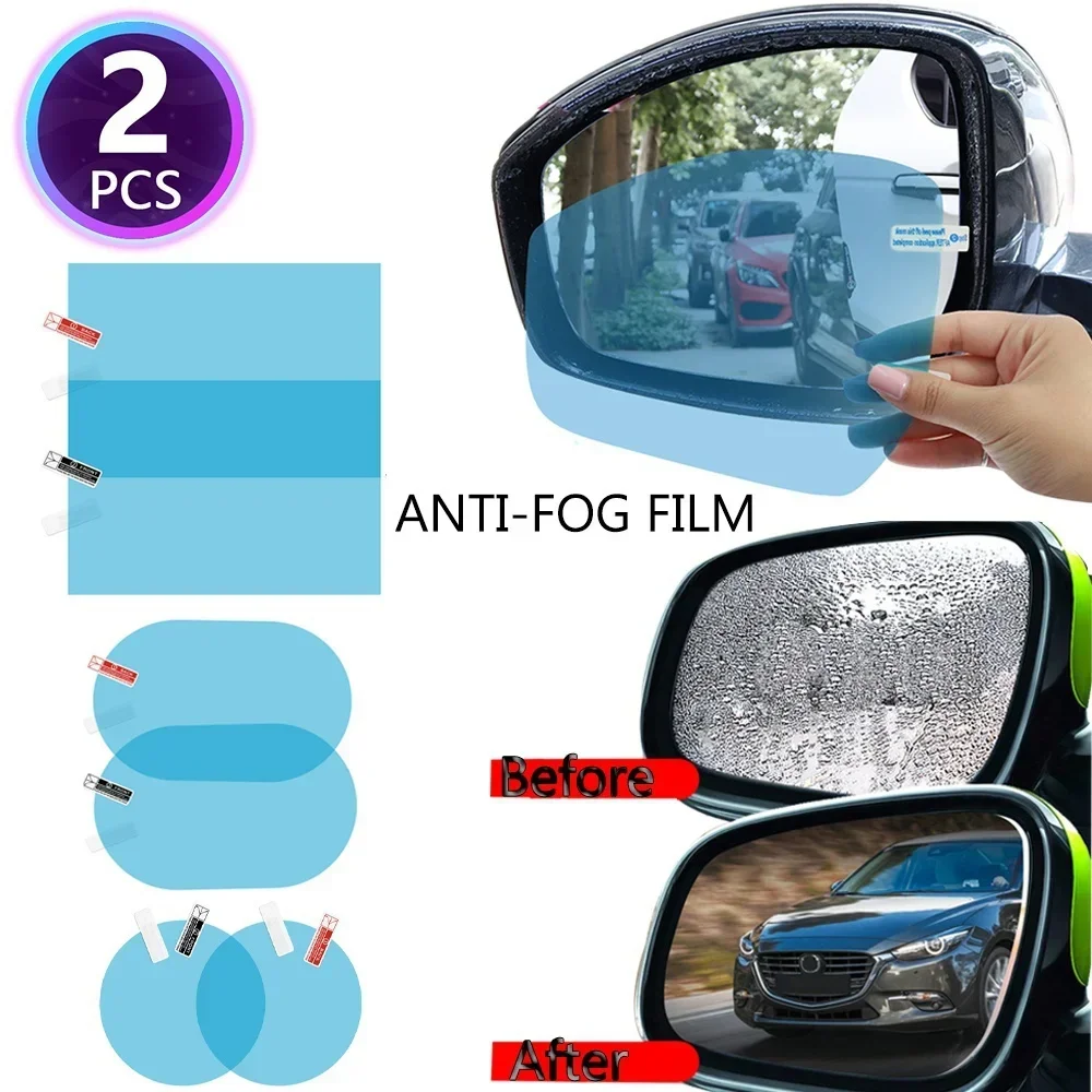 Car Rearview Mirror Protective Film Anti Fog Membrane AntiGlare