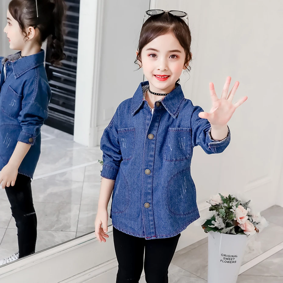 Womens Denim Shirt Top Ladies Slim Fit Stonewash Blue shirts Size 6 8 10 12  | eBay