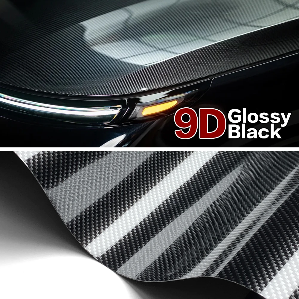 Schwarz Carbon Faser Vinyl Wrap 1,45 M x 2 M/3 M Auto Styling Carbon Faser Blatt Verpackung Film autos Dach Haube Film für Autos Zubehör – Detail 18