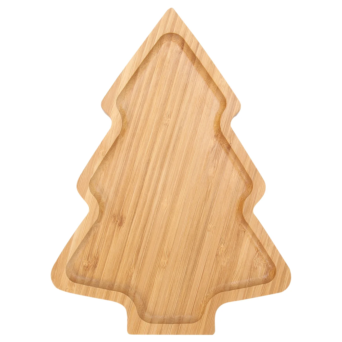 

Christmas Wooden Dish Service Plate Cartoon Home Dish Bamboo Christmas Tree Tray Plate for Food Appetizers Desserts Snacks Sushi