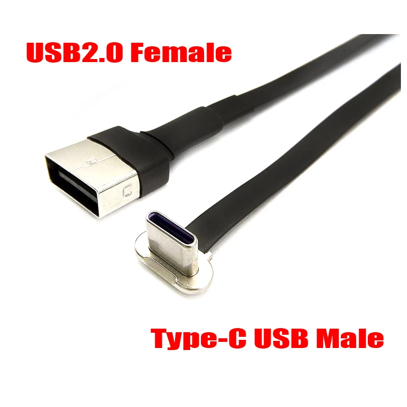 usb 20 usb tipo c flat wire test line 15cm 20cm 1pc 01