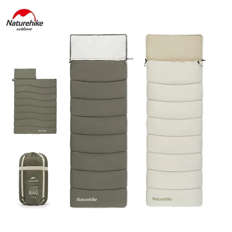 

Naturehike Sleeping Bag Outdoor Camping Adult Single Patchable Sleeping Bag Spirit Envelope Cotton Sleeping Bag Hooded Portable