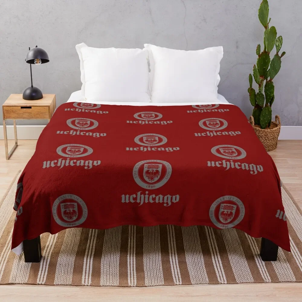 

Chicago University Throw Blanket Softest for sofa Bed Blankets