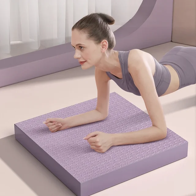 40x20x2cm Belly Wheel Plank Mat Yoga Kneeling Mat Thickened Ankle Stability Rehabilitation Pilates Soft Tread Balance Soft Mat