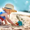 Outdoor Sand Beach Toys For Kids 9Pcs Sandbox Set Beach Game Toy With Dinosaur Sand Model Shovels Rake For Children Play Sand 4