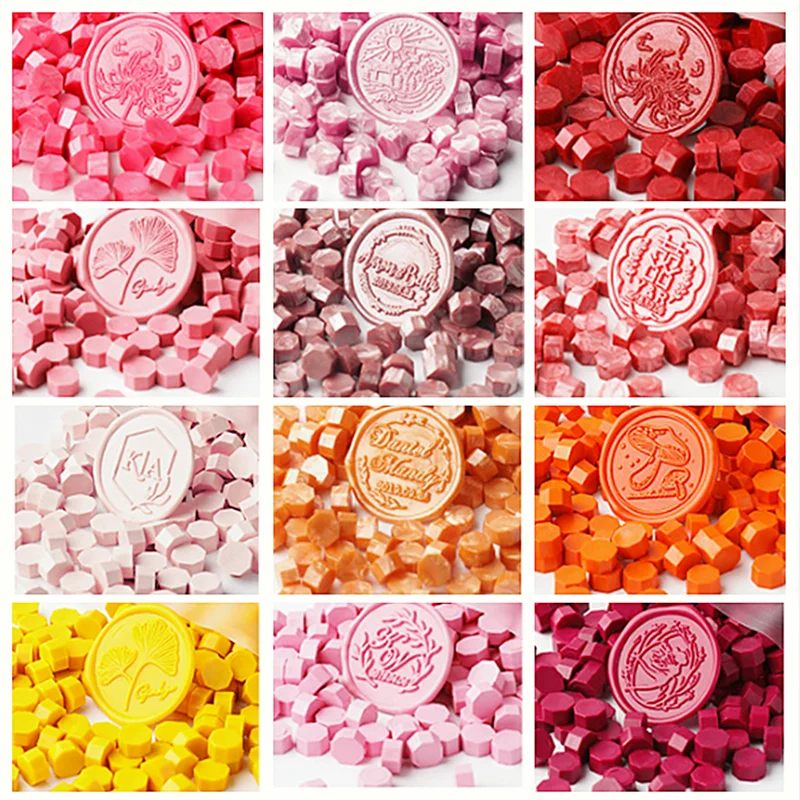 100 Pcs of Lacquer Wax Particles Sealing Wax Stamp Retro Envelope Invitation Sealing Beads Wedding Birthday Craft