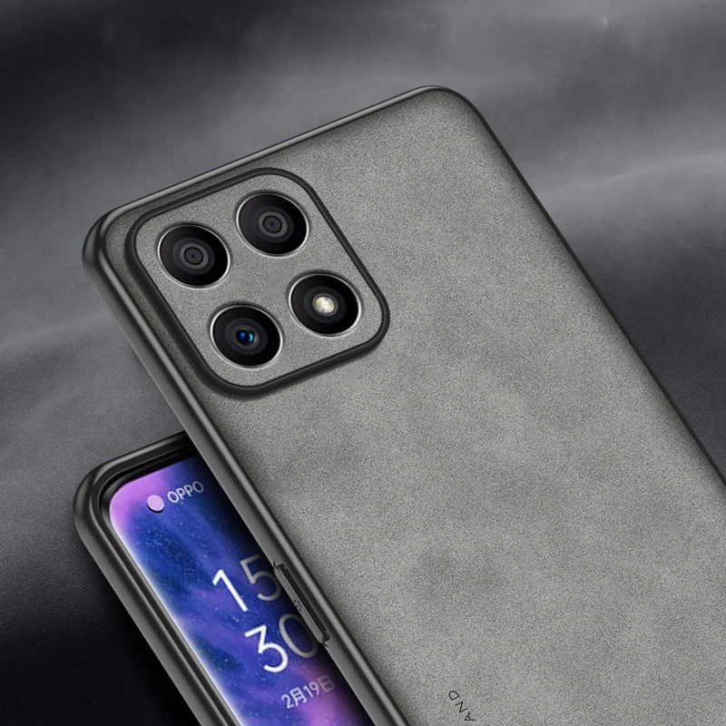 Luxurious Shockproof Matte Leather Phone Case with Soft Back Cover and Skin Feel Finish