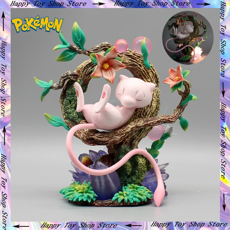Anime Pokemon Mewtwo Figura Gk Kawaii Mew Statua Di Manga Luminescente 15Cm Action Figurine In Pvc Modello Da Collezione Giocattolo Regalo Di Natale