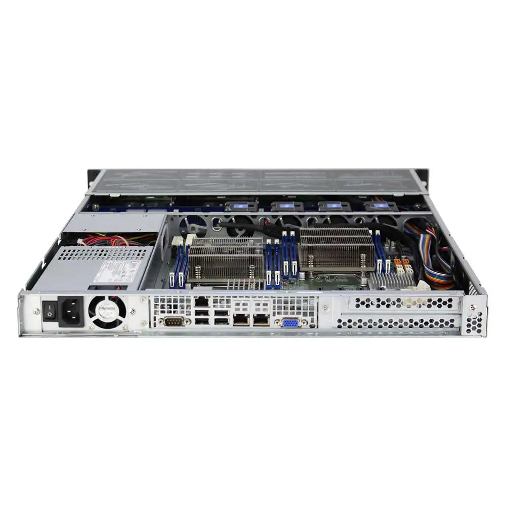 1u rackmountホットスワップサーバーケース4ベイ直接取り付け