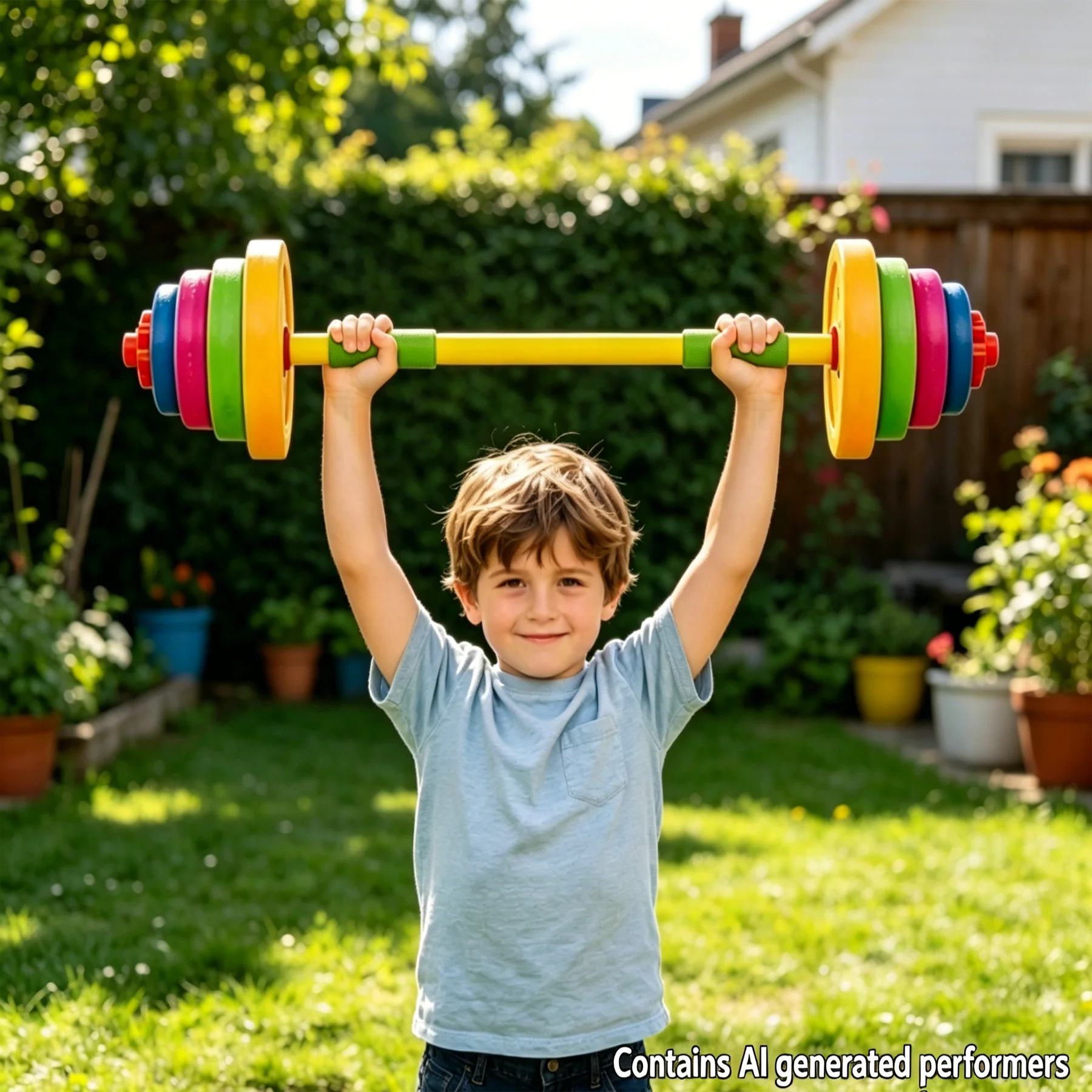 Set di manubri e bilanciere regolabili per bambini, attrezzatura fitness per allenamento indoor e outdoor, gioco sportivo genitore-figlio, regalo di compleanno per bambini e bambine