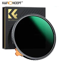 K&F CONCEPT Nano-X Variable Neutral Density ND2-ND400 & 1/4 Black Mist Multifunctional 2 in 1 Filter 49mm-82mm for Camera Lens 1